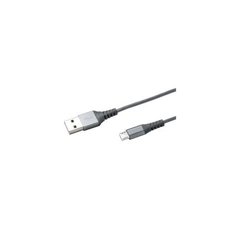 Celly USBMICRONYLSV cavo USB 1 m USB 2.0 USB A Micro-USB A Argento (USBMICRONYLSV)