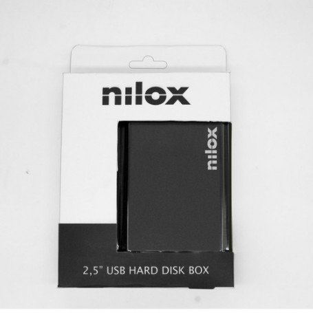 Nilox DH0002BKAL contenitore di unità di archiviazione Box esterno HDD Nero 2.5" (DH0002BKAL)