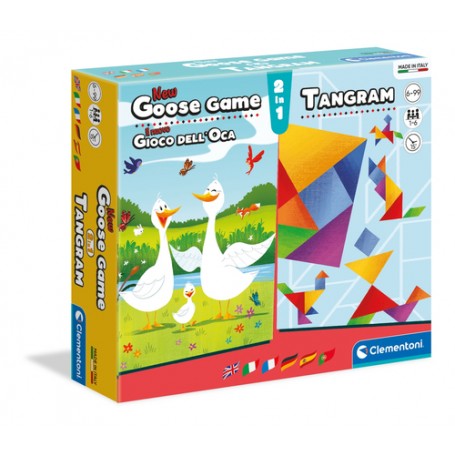 Clementoni Goose Game + Tangram Adulti e bambini Gioco da tavolo tradizionale (16301)