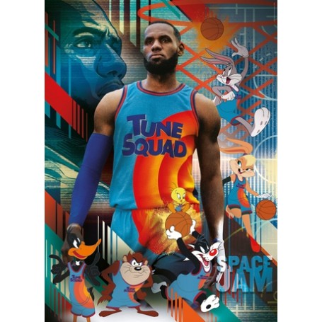 Clementoni Space Jam 2 Puzzle di contorno 1000 pz (39627A)