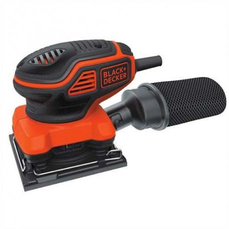 Black & Decker KA450-QS Levigatrice orbitale 16000 Giri/min Nero, Arancione (KA450-QS)
