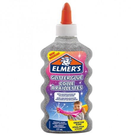 Elmer's Colla liquida glitterata argento (2077255)