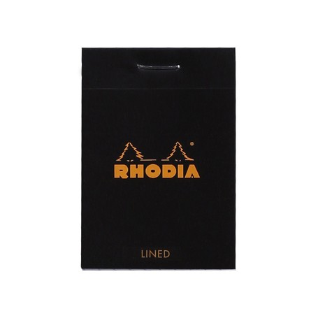 Rhodia Head stapled pad N°10 quaderno per scrivere 80 fogli Nero (106009C)
