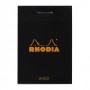 Rhodia Head stapled pad N°10 quaderno per scrivere 80 fogli Nero (106009C)