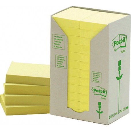 3M Post-it 38 x 51mm (24 x 100) etichetta autoadesiva Giallo 24 pz (90257)