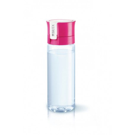Brita Fill&Go Bottle Filtr Pink Bottiglia per filtrare l'acqua Rosa, Trasparente (1016333)