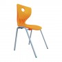 HELGI Sedia Ergonomica, 435 x 435 mm, Grigio/Arancio (H-YGD52-ORGR-3)