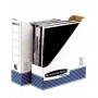 Fellowes 26301 scatola per la conservazione di documenti Carta Blu, Bianco (0026301)