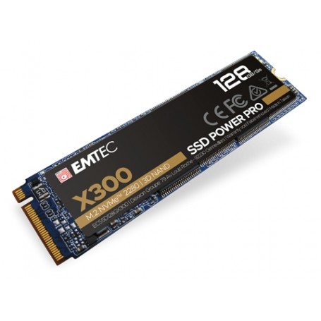 Emtec X300 M.2 128 GB PCI Express 3.0 3D NAND NVMe (ECSSD128GX300)