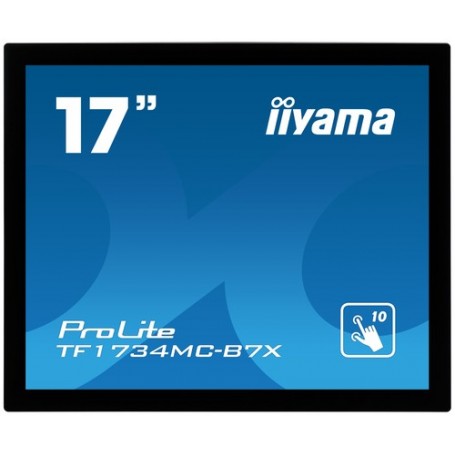 iiyama ProLite TF1734MC-B7X monitor touch screen 43,2 cm (17") 1280 x 1024 Pixel Multi-touch Nero (TF1734MC-B7X)