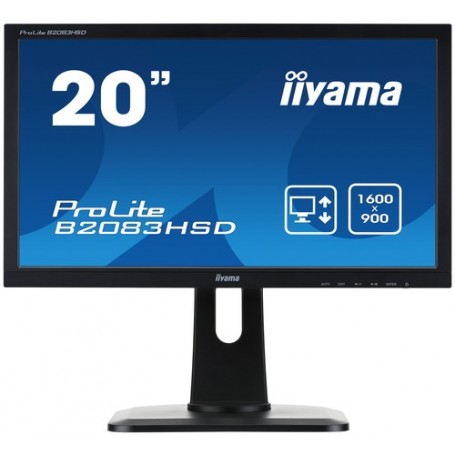 iiyama ProLite B2083HSD-B1 LED display 49,5 cm (19.5") 1600 x 900 Pixel HD+ Nero (B2083HSD-B1)