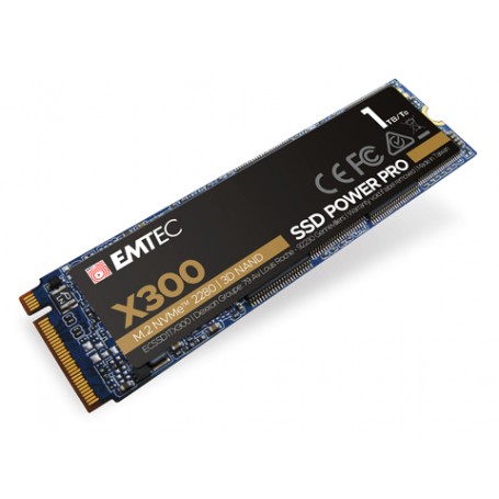 Emtec X300 M.2 1000 GB PCI Express 3.0 3D NAND NVMe (ECSSD1TX300)