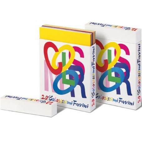 Favini Scatola Colorissimi Prisma cartone 200 fogli 220 g/m² (A33X502)