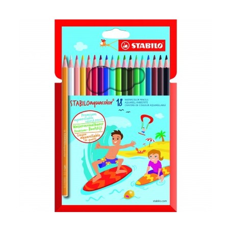 STABILO Aquacolor pastello colorato Multicolore 18 pz (1618-6)