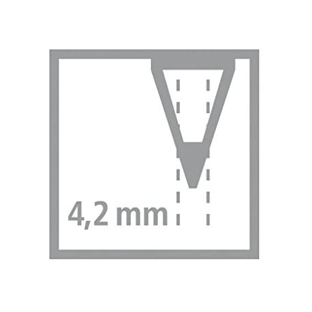 STABILO Matita colorata triangolare - Trio thick - Astuccio da 24 + temperino - Colori assortiti (203/2-24)