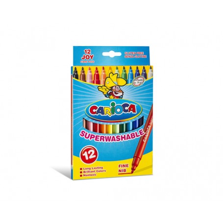 Carioca Joy marcatore Fine Multicolore 12 pz (40614)