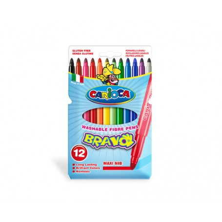 Carioca Bravo marcatore Extra grassetto Multicolore 12 pz (42755)