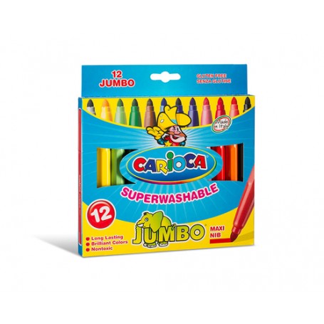 Carioca Jumbo marcatore Extra grassetto Multicolore 12 pz (40569)
