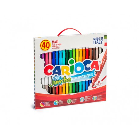 Carioca Jumbo marcatore Extra grassetto Multicolore 40 pz (41257)