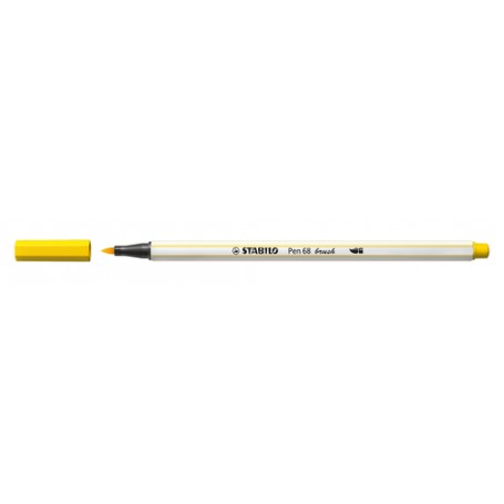STABILO Pen 68 brush marcatore Medio Giallo 1 pz (568/44)