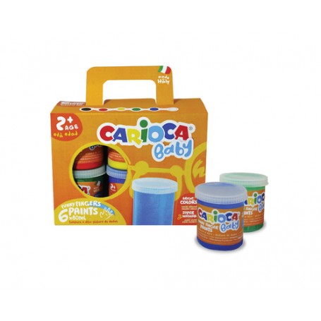 Carioca Finger paint pittura lavabili Multi (KO032)