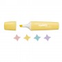 Carioca 43167 evidenziatore 4 pz Punta smussata Menta, Pesca, Porpora, Giallo (43167)