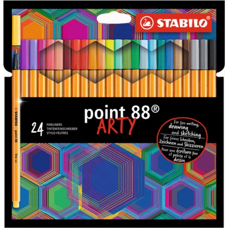 STABILO point 88 ARTY penna tecnica Fine Multicolore 24 pz (8824/1-20)