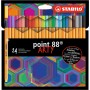 STABILO point 88 ARTY penna tecnica Fine Multicolore 24 pz (8824/1-20)