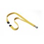 Durable Textile lanyard SOFT COLOUR Ochre tracolla Supporto per badge Metallo, Tessile Giallo (8127-135)