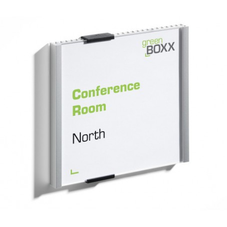 Durable INFO SIGN Supporto per segnale 15 x 15cm Acrilico, Alluminio Argento (4802-23)