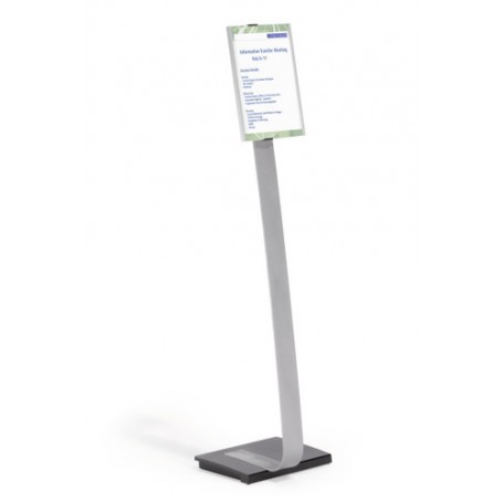 Durable INFO SIGN Stand informativo A4 Acrilico, Alluminio Argento (4812-23)