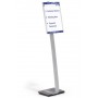 Durable 481323 stand informativo e supporto per brochure A3 Acrilico Argento (4813-23)