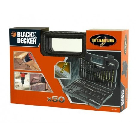 Black & Decker A7188-XJ punta per trapano 50 pz (A7188-XJ)