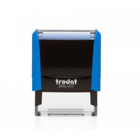 Trodat 4912 timbro 47 x 18 mm Nero, Blu (43145)