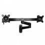 StarTech.com Braccio Articolato VESA da Parete per 2 Schermi - Supporto per Monitor da 15" a 24" - Acciaio (ARMDUALWALL)