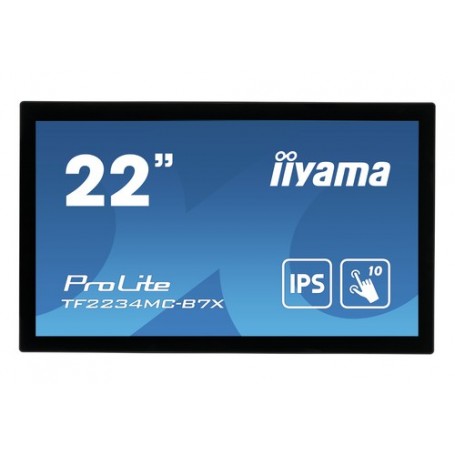 iiyama ProLite TF2234MC-B7X monitor touch screen 54,6 cm (21.5") 1920 x 1080 Pixel Multi-touch Multi utente Nero (TF2234MC-B7X)