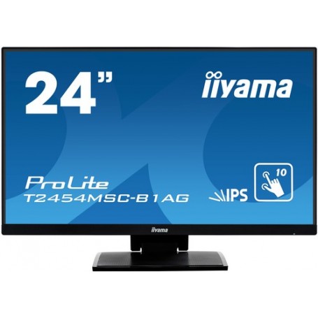 iiyama ProLite T2454MSC-B1AG monitor touch screen 60,5 cm (23.8") 1920 x 1080 Pixel Multi-touch Multi utente Ner (T2454MSC-B1AG)