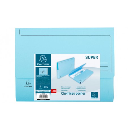 Exacompta 47972E cartella Cartoncino Blu A4 (47972E)