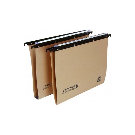 Bertesi Cartesio Ecologica cartella sospesa e accessorio A4 Cartoncino, Polistirolo Marrone 25 pz (100/3953-A1)