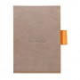 Rhodia Notepad cover + notepad N°11 quaderno per scrivere A7 80 fogli Grigio talpa (118204C)