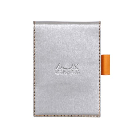 Rhodia Notepad cover + notepad N°11 quaderno per scrivere A7 80 fogli Argento (118101C)