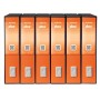 Esselte Dox 2 raccoglitore ad anelli A4 Nero, Arancione (D26202)