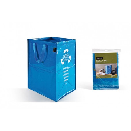 Perfetto 12853 cestino per rifiuti Rettangolare Carta Blu (12853)