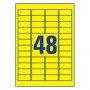 Avery L6103-20 etichetta autoadesiva Rettangolo Permanente Giallo 960 pz (L6103-20)