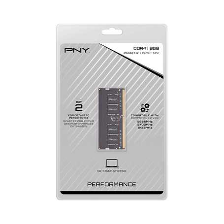 PNY MN8GSD42666 memoria 8 GB 1 x 8 GB DDR4 2666 MHz (MN8GSD42666)
