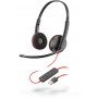 POLY Blackwire 3220 Auricolare Cablato A Padiglione Musica e Chiamate USB tipo A Nero (209745-22)