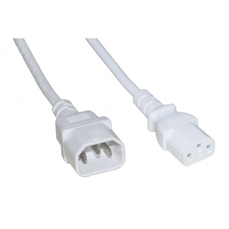 LINK CAVO ALIMENTAZIONE PROLUNGA MASCH/FEMM MT.1 BIANCO (LKIEC18B)