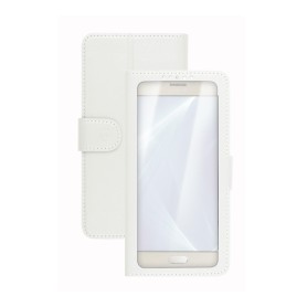 Celly Unica View custodia per cellulare 14 cm (5.5") Custodia a libro Bianco (UNICAVIEWXXLWH)