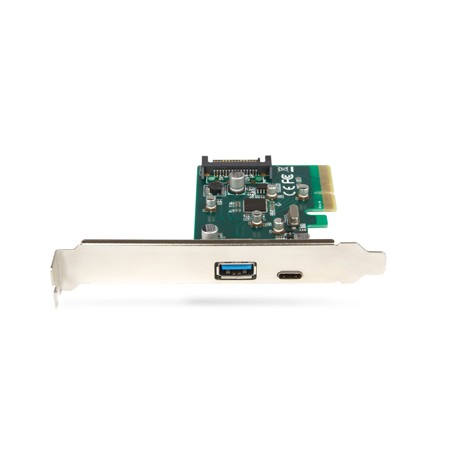 Hamlet Scheda Usb 3.1 PCI Express Type C+Type A trasferimento fino a 10 Gbps (HUSB312TCPCX)