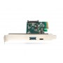 Hamlet Scheda Usb 3.1 PCI Express Type C+Type A trasferimento fino a 10 Gbps (HUSB312TCPCX)